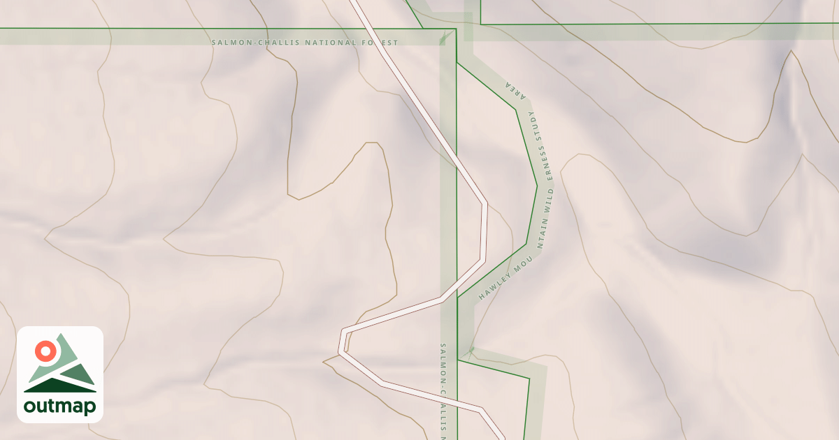 Map of DEER CREEK PASS RIDGE