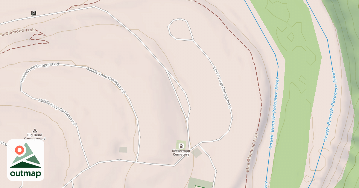 Map of BIG BEND CG DUMP STATION