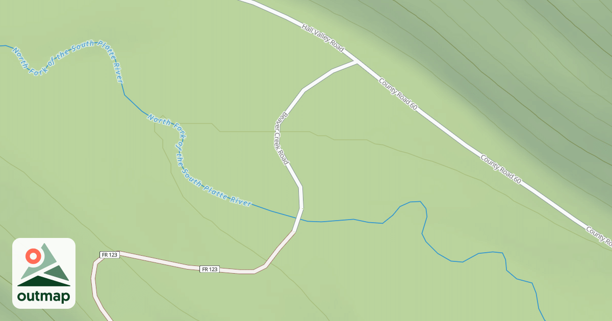 Map of BEAVER CREEK