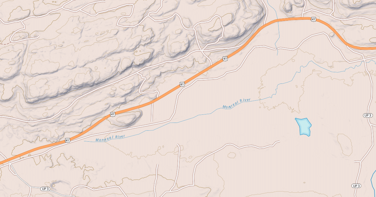 Map preview of Keweenaw State Trail
