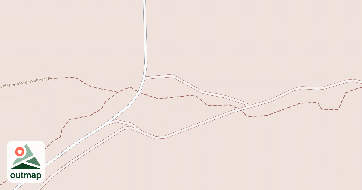 Map of Little Manistee Motorcycle Trail