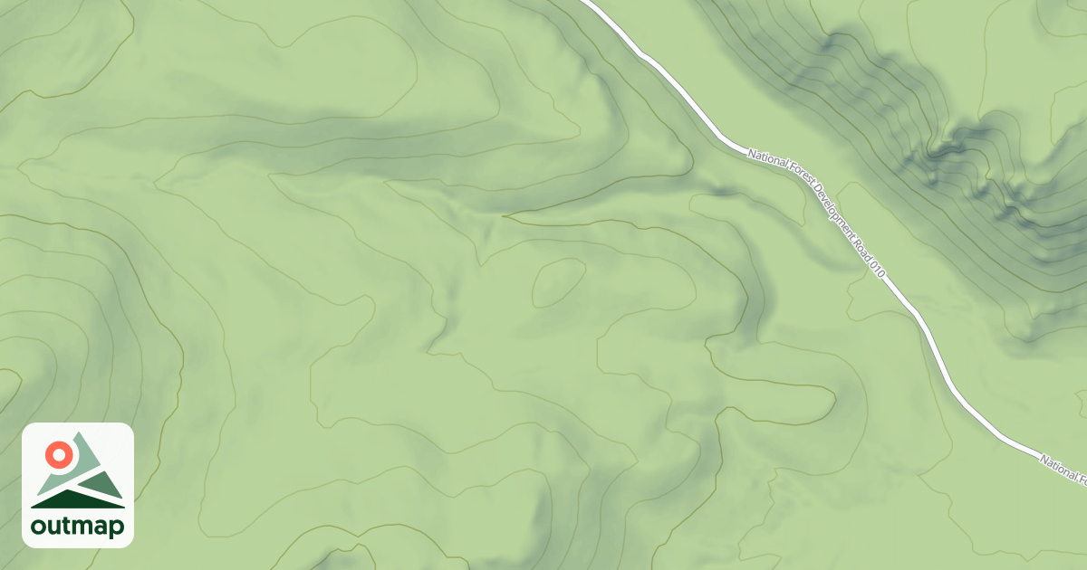 Map of LOWER BULL FRAME CANYON
