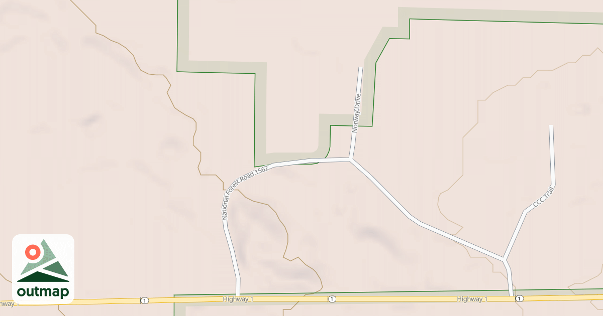 Map of FOREST SERVICE DRIVE