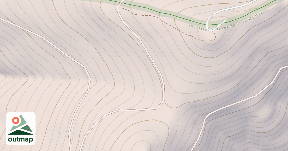 Map of BALD MTN B