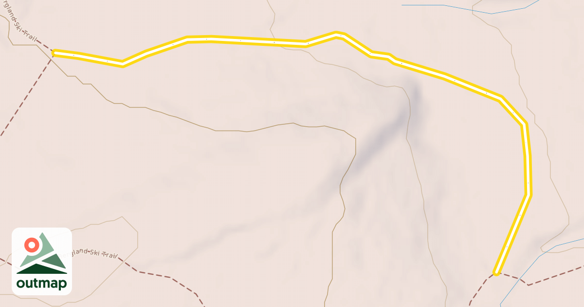 Map of Bergland Ski Trail