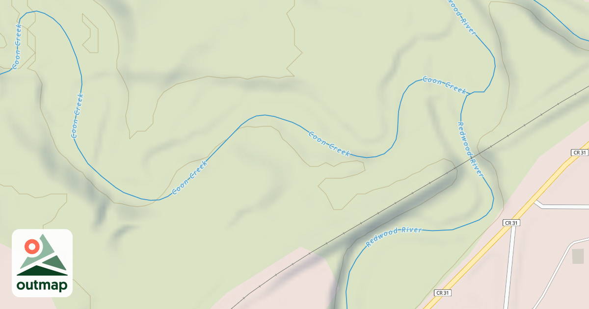 Map of Shady Oaks Native Prairie Adventure Trails