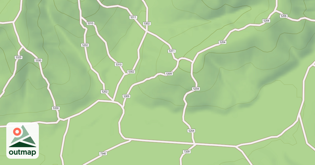 Map of USFS Motor Vehicle Use Map Trails 19887