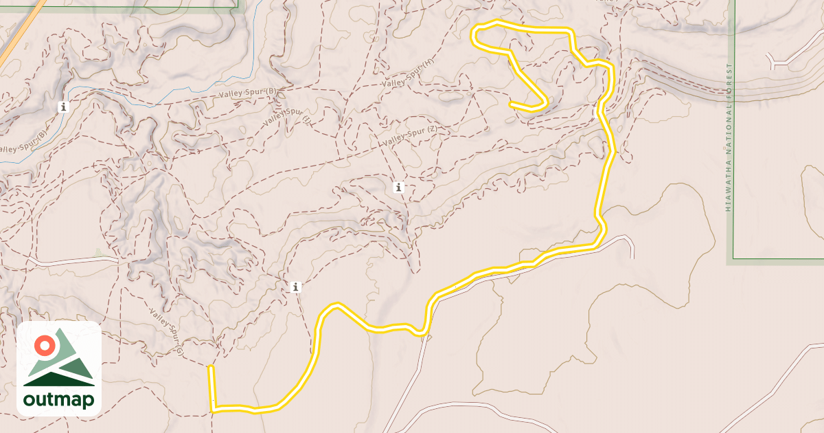Map of Valley Spur (G)