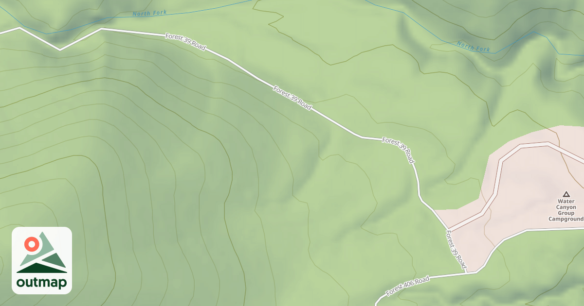 Map of NORTH FORK