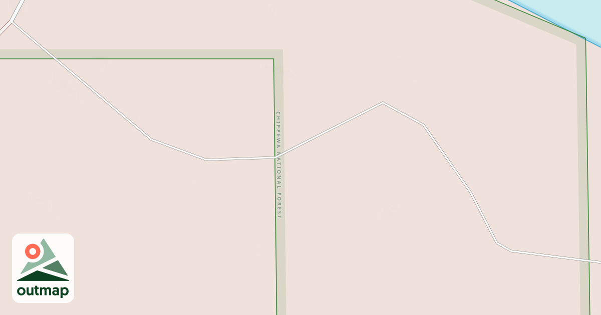 Map of BOWSTRING LAKE SPUR 3229