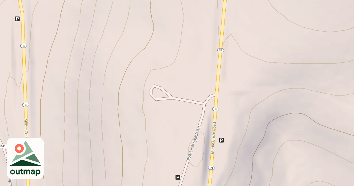Map of POWER LINE OVERLOOK