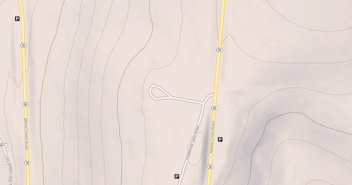 Map preview of POWER LINE OVERLOOK