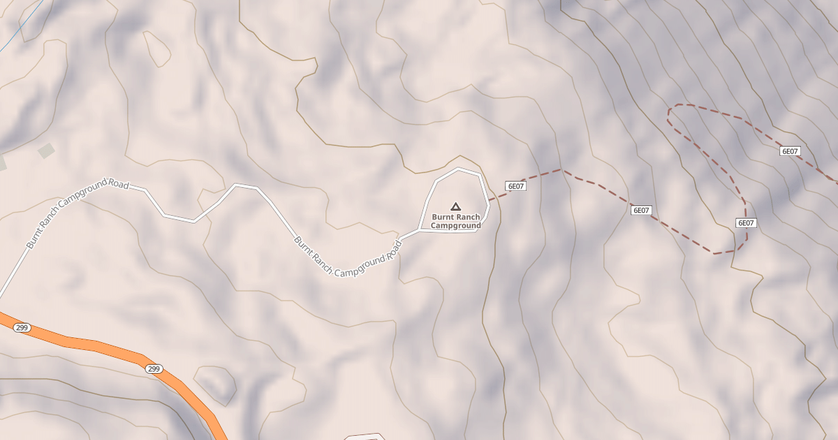 Map preview of BURNT RANCH CG