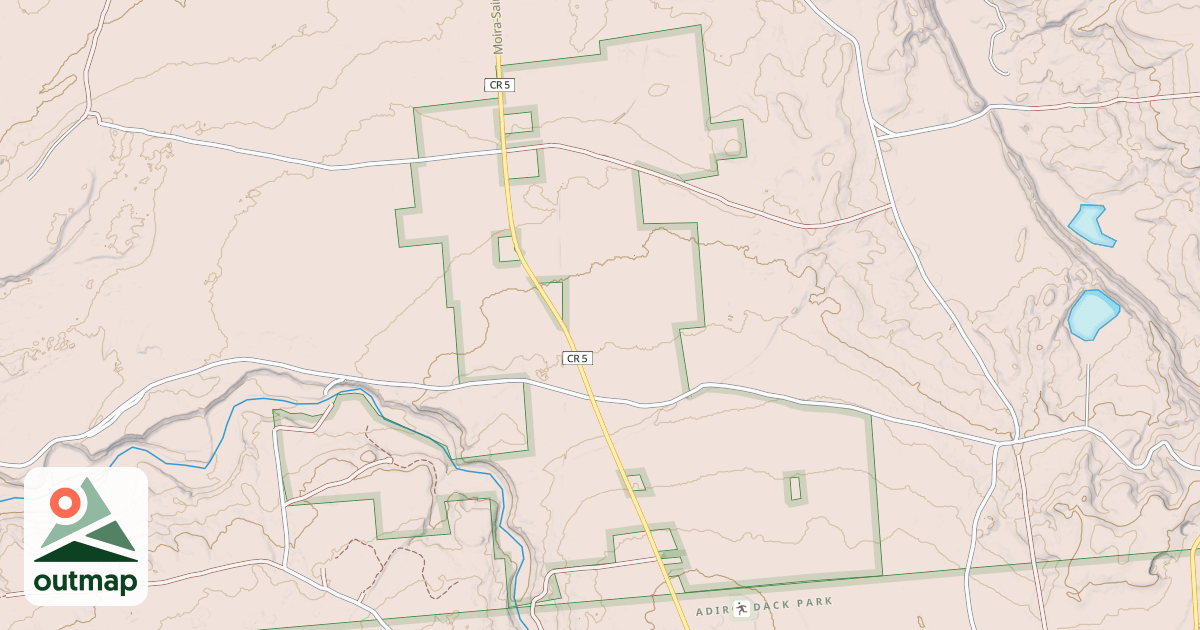 Map of Old Railroad Bed