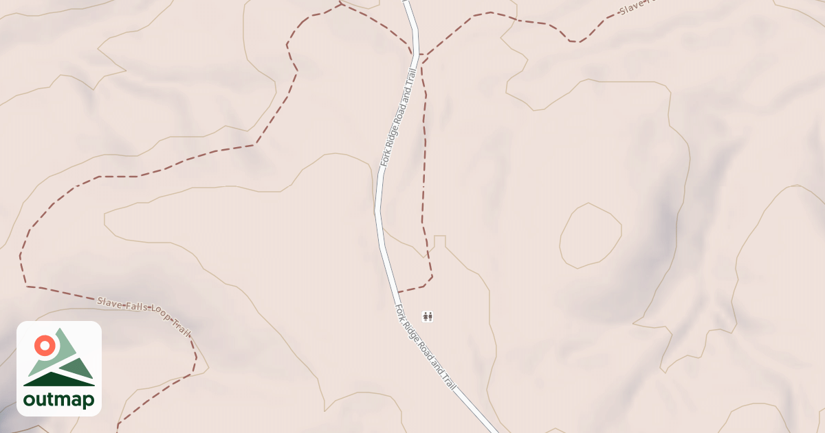 Map of Fork Ridge Road And Trail (Segment B)