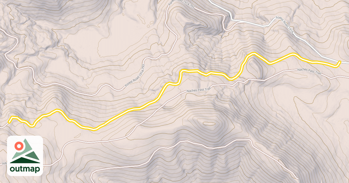 Map of Forest Road 1914-789