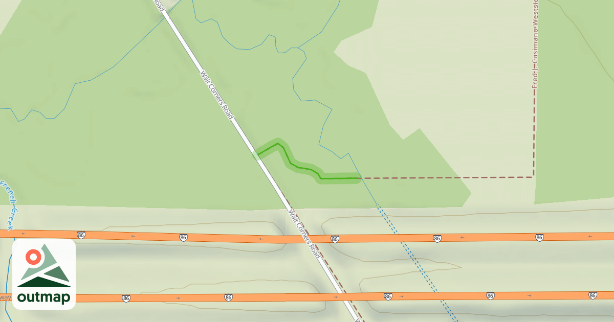 Map of Fred J. Cusimano Westside Overland Trail
