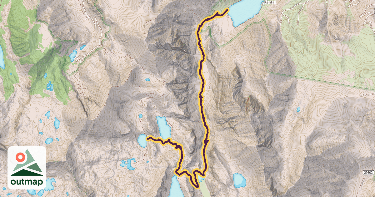 Map of Convict Creek Trail