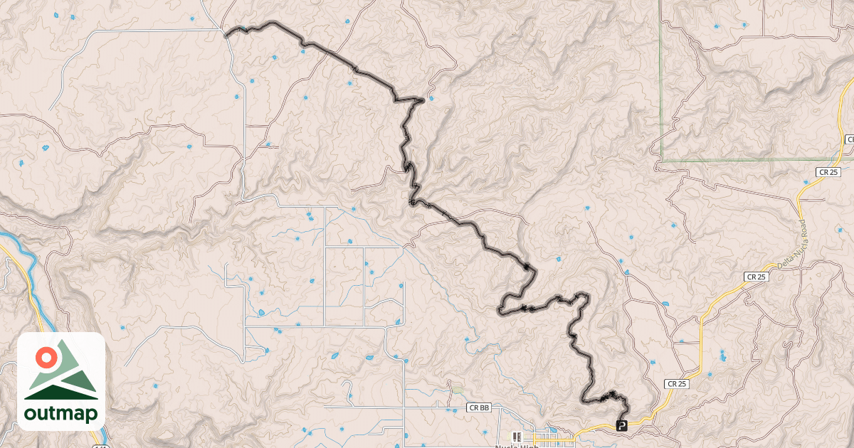 Map of Paradox Trail