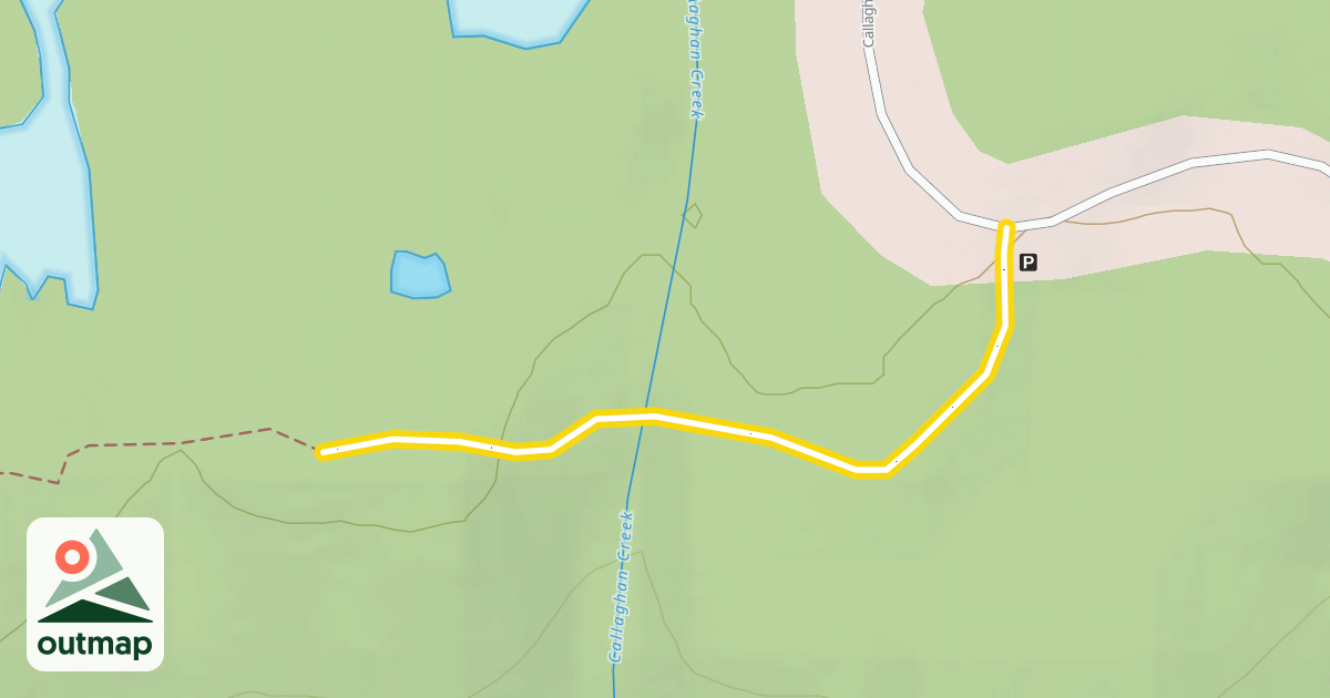 Map of Conflict Lake Trail