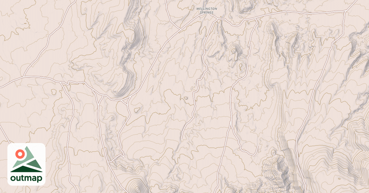 Map of MICKEY CANYON SPRING ROAD