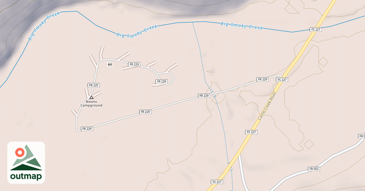 Map of BOWNS CR C G