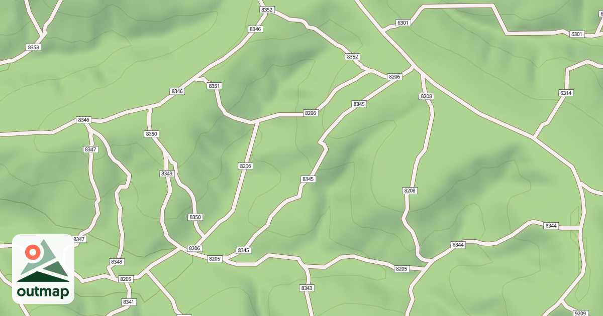 Map of USFS Motor Vehicle Use Map Trails 19424