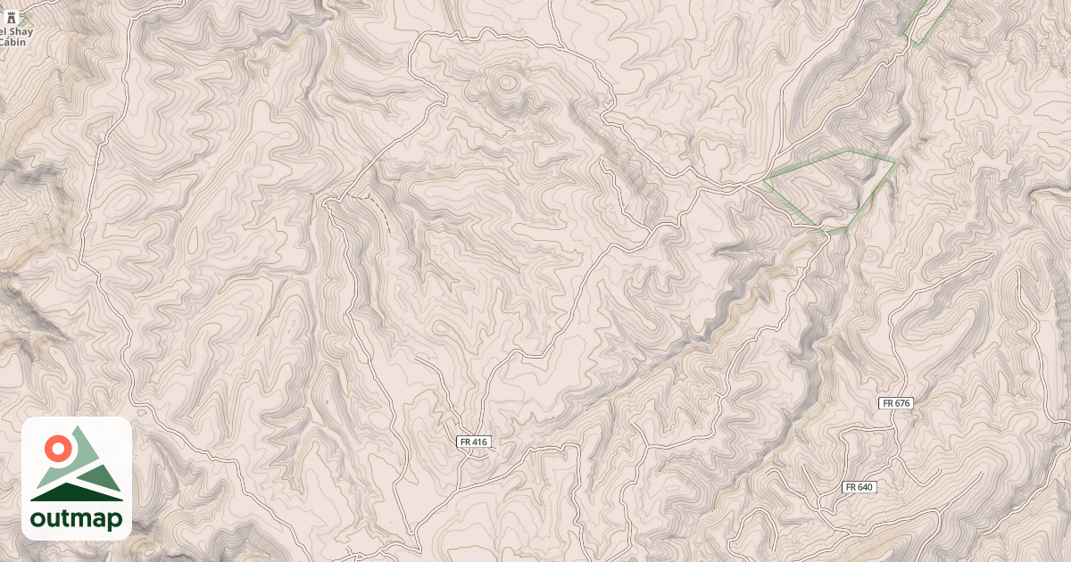 Map of CHALK MTN