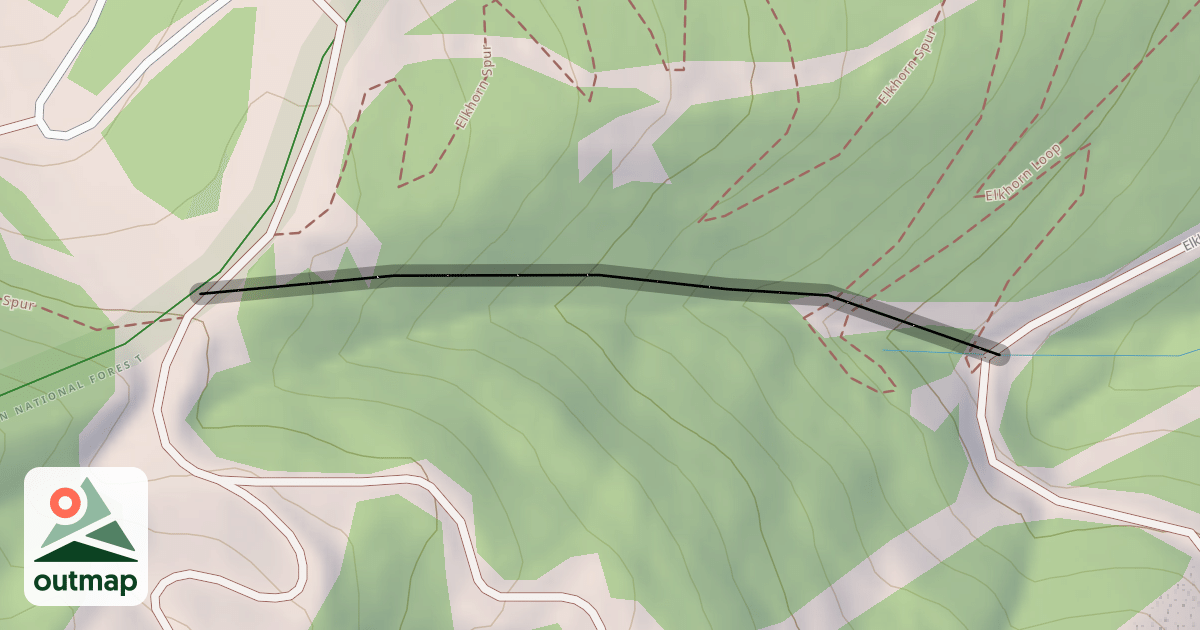 Map of Lower Bearcat Gully
