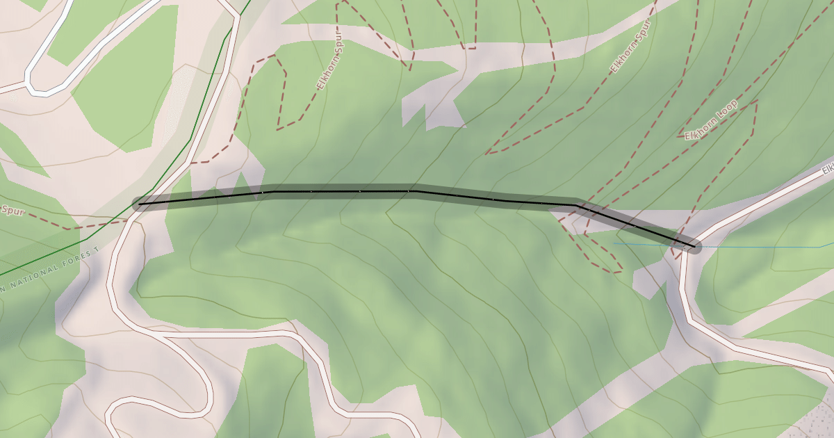 Map preview of Lower Bearcat Gully