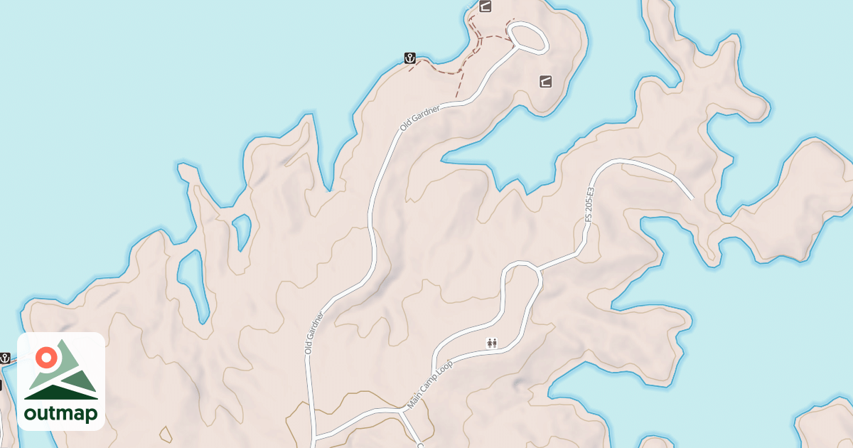 Map of OLD GARDNER