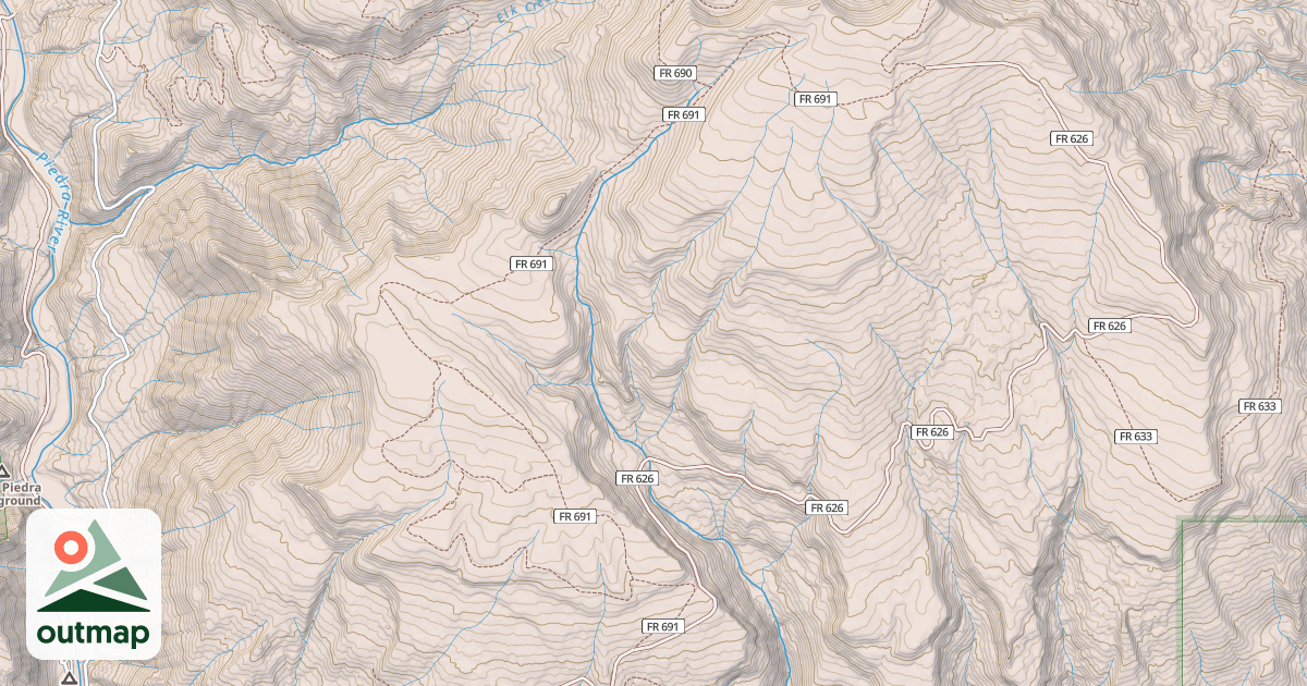 Map of Mule Mountain