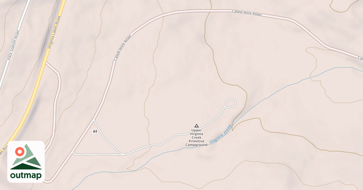 Map of CASTLE ROCK ROAD
