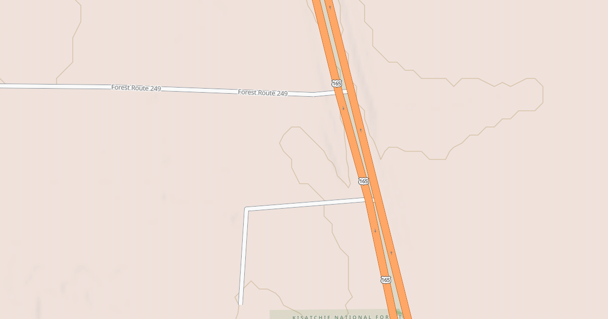 Map preview of USFS National Forest System Roads {17FE5663-973F-4118-9328-AC6CCA7CDA10}