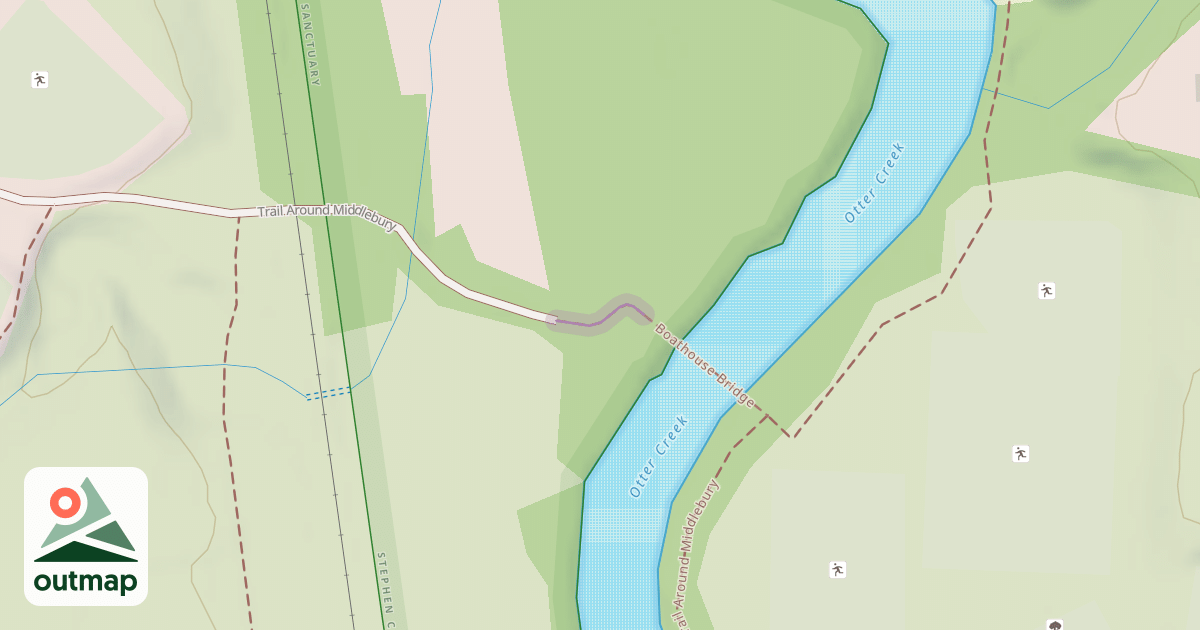 Map of Trail Around Middlebury