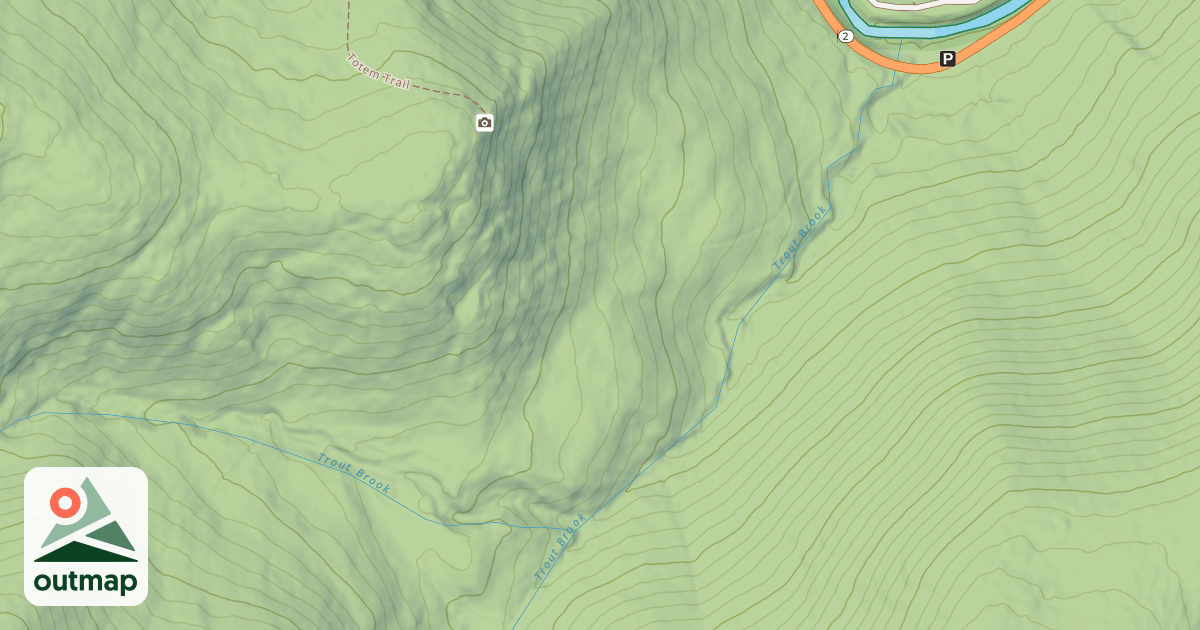 Map of Trout Brook Trail