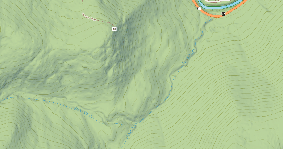 Map preview of Trout Brook Trail