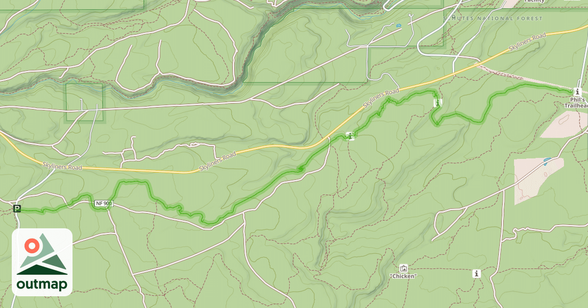Map of Ben's Trail