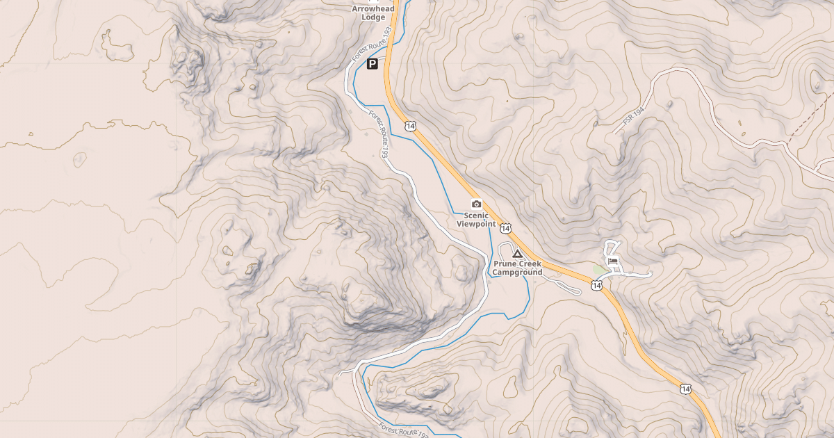 Map preview of S. FORK SHUTTS FLAT