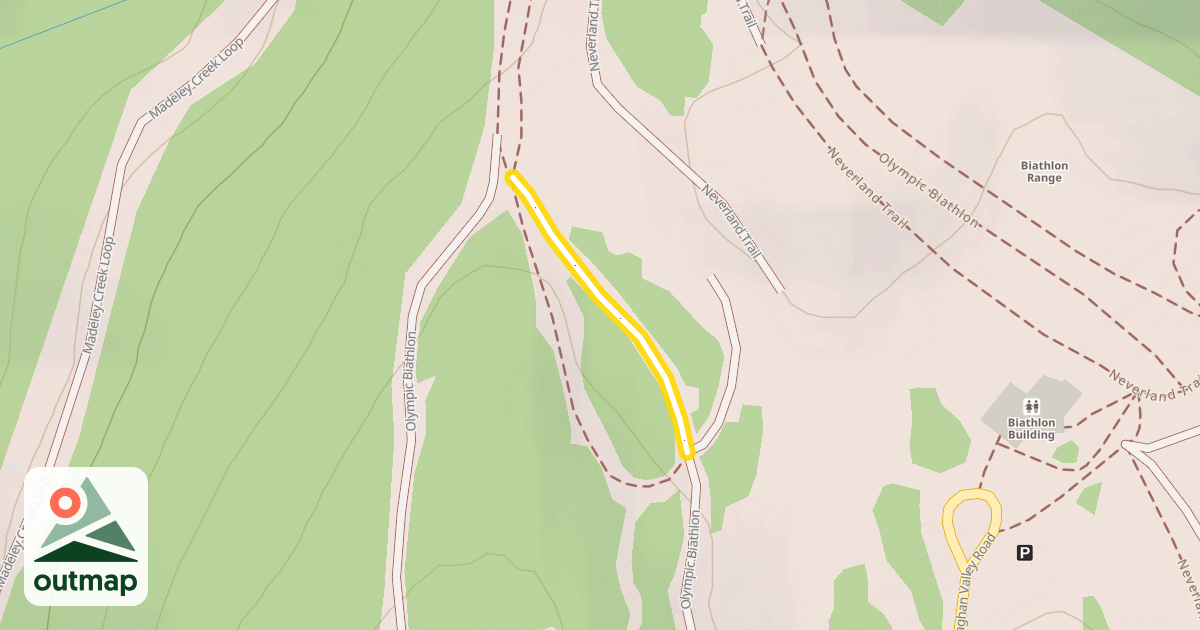 Map of Olympic Biathlon