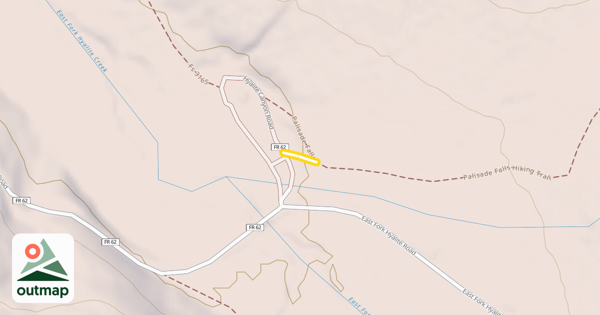 Map of Palisade Falls