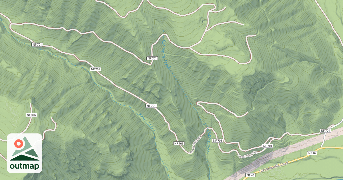 Map of USFS National Forest System Roads {FAD5AC74-9073-4F8A-88E9-C8B9CEE8E443}
