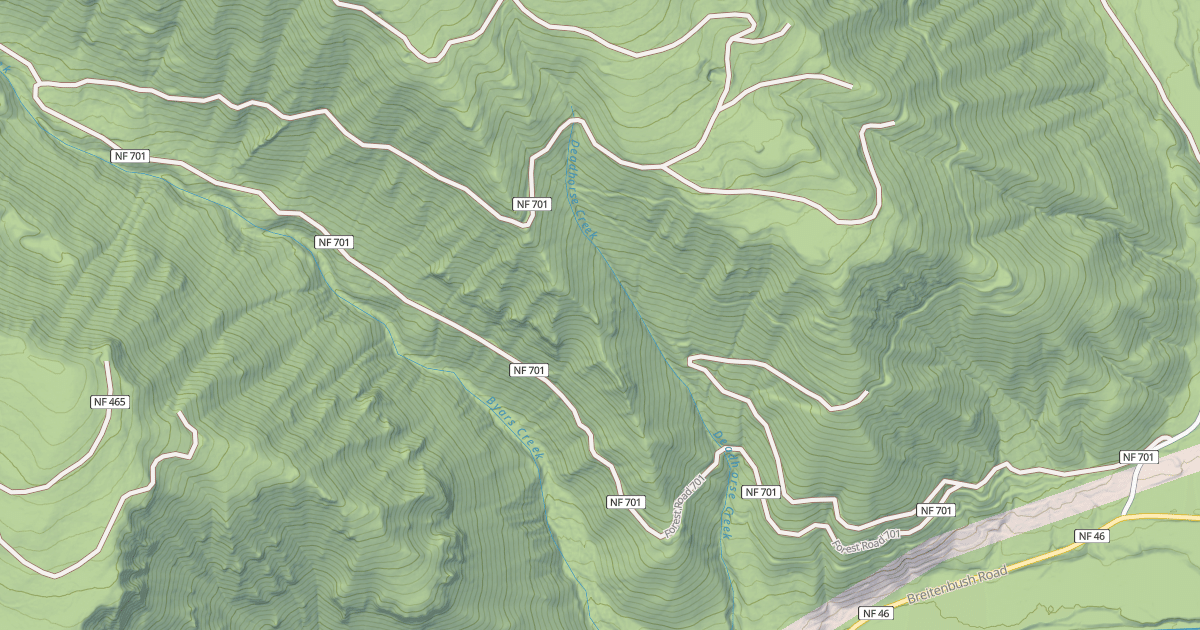 Map preview of USFS National Forest System Roads {FAD5AC74-9073-4F8A-88E9-C8B9CEE8E443}