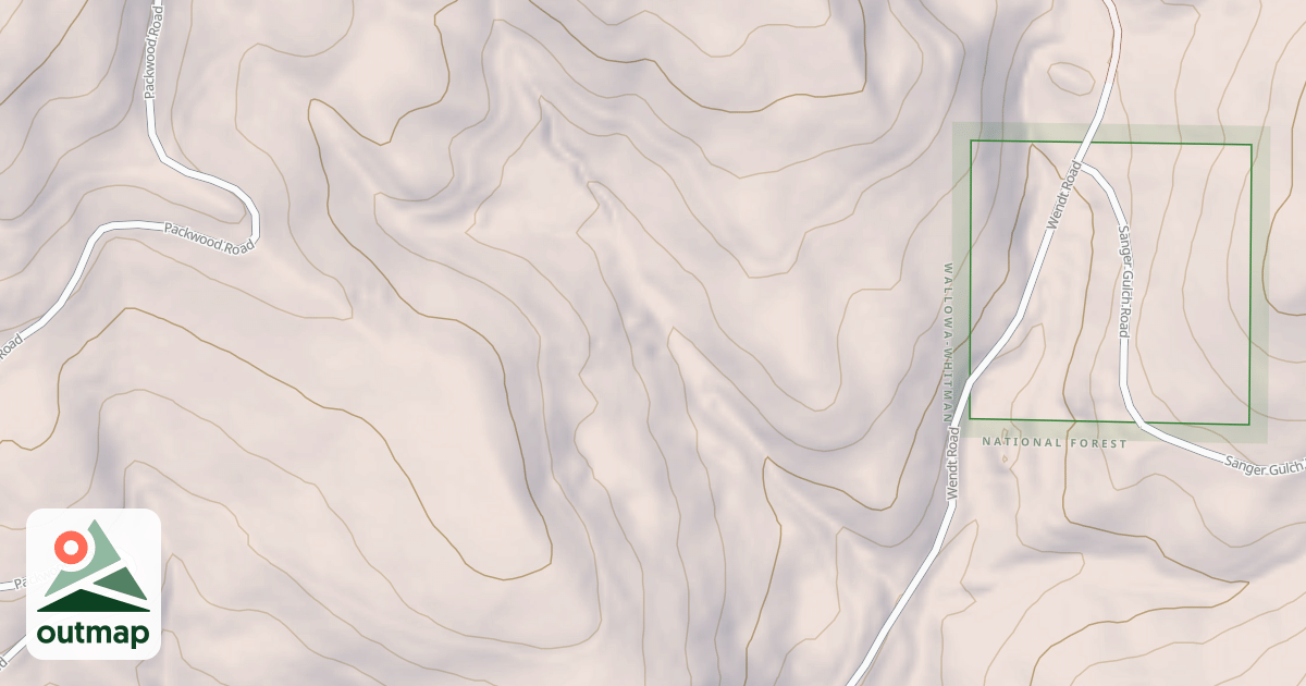 Map of USFS National Forest System Roads {8DDABDB9-1C0F-4150-9AB2-10473CB46F6C}