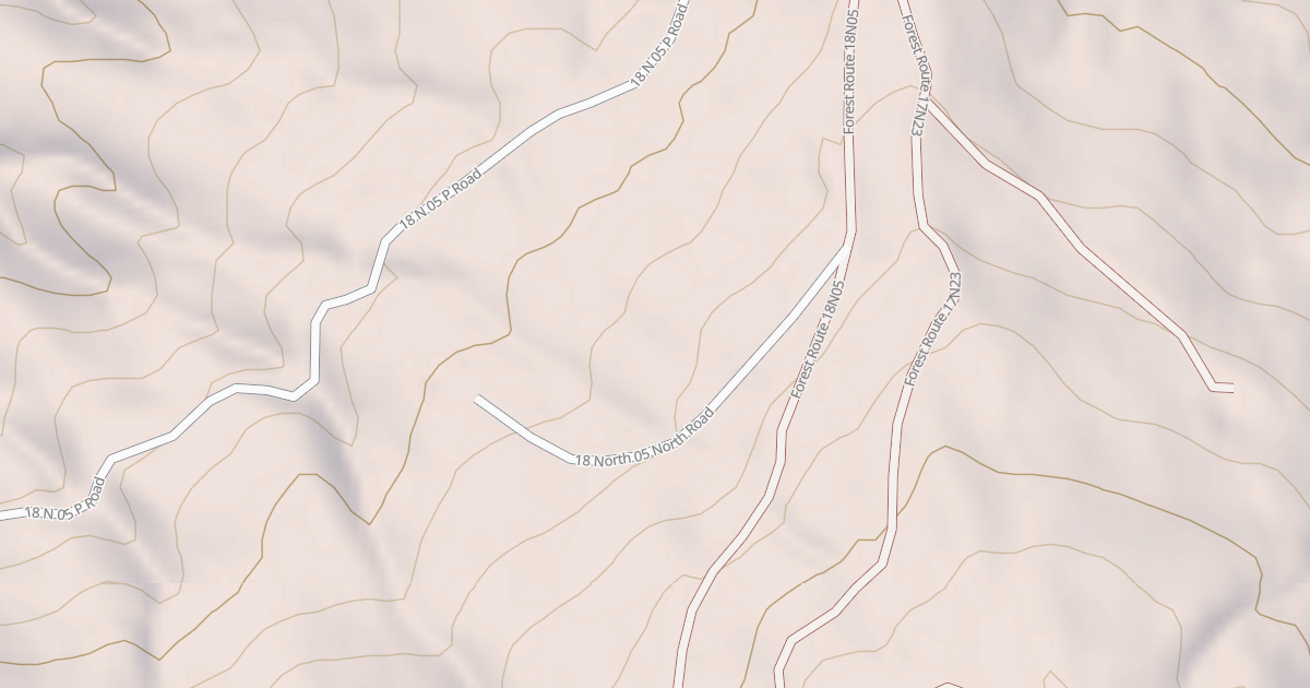 Map preview of PINE MOUNTAIN SPUR N