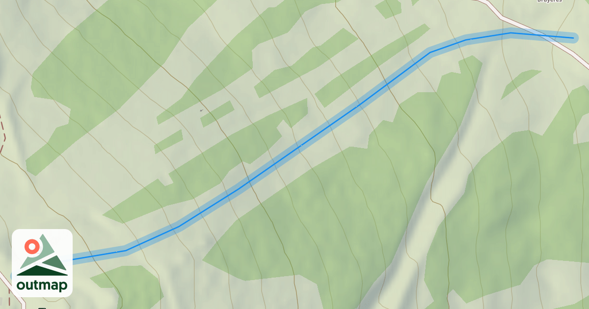 Map of Bruyères Haute
