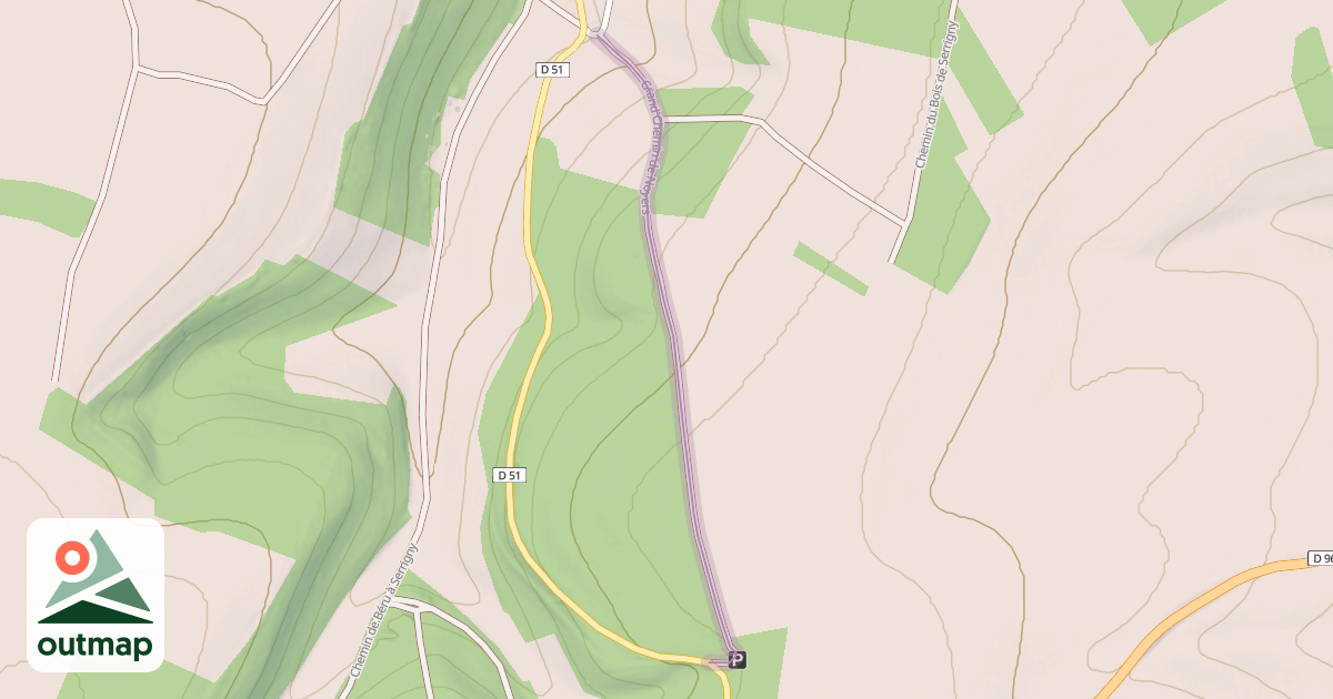 Map of Grand Chemin de Noyers