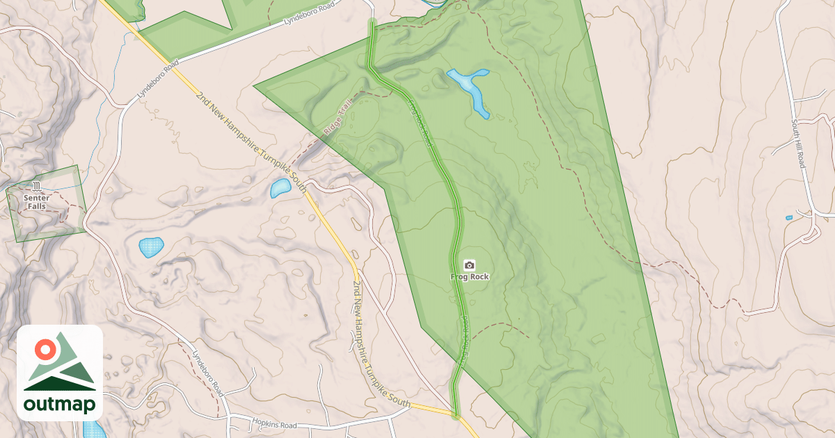 Map of Frog Rock Road
