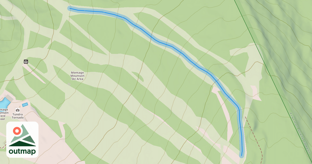 Map of Upper Fast Track