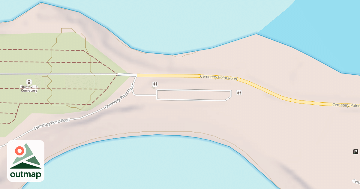 Map of CEMETERY POINT BEACH